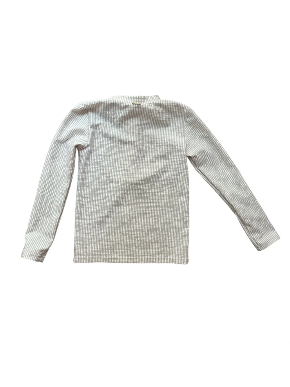 Imagine Perry Cream White Stripe Rash Guard Top Size 5/6